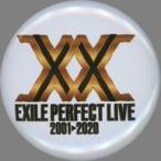 中古バッジ・ピンズ EXILE/ライブロゴ・背景：白 缶バッジ 「EXILE PERFECT LIVE 2001-2020」