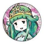 中古バッジ・ピンズ 女神様 「牧場物語 再会のミネラルタウン 缶バッジ 02.グラフアートデザイン」
