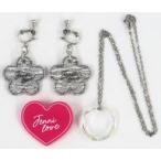 中古アクセサリー(非金属) ジェニィラブ イヤリング・ヘアクリップ・ネックレスセット ニコ☆プチ 2024年10月号付録