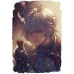 中古紙製品 ルシオ メッセージ入りイラストカード 「GRANBLUE FANTASY-グランブルーファンタジー-」 2021年バレンタイ