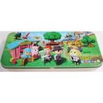 中古文房具 集合 缶ペンケース 「3DSソフト とびだせ どうぶつの森」 ヤマダ電気先着購入特典