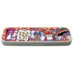 中古文房具その他 02.おばけ整列デザイン ペンケース 「おばけずかん」