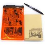 中古文房具その他 烏野高校 原画ポーチ+ノートボールペンセット 「ハイキュー!!展」