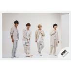  б/у life photograph ( Johnny's ) NEWS/ набор (4 человек )/ горизонтальный * все тело * костюм белый * серый * рука . левый пара искривление .* Kato правый рука . изначальный * фон белый /[ hikari nosizk/Touch] jacket .