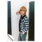 中古生写真(ジャニーズ) Hey!Say!JUMP/薮宏太/膝上・衣装黒・白・グレー・チェック柄・右手上げ・左手ポケット・左向き・背景白黒/「Fant