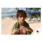 中古生写真(ジャニーズ) Mr.King vs Mr.Prince/平野紫耀/横型・バストアップ・裸・両手タオル緑肩掛け・体右向き・口