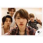 中古生写真(ジャニーズ) ジャニーズJr./集合(4人)/横型・バストアップ・衣装白・赤・黒・チェック柄・田島将吾左手ピース・センター岩橋玄樹・