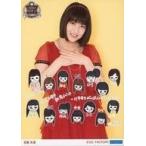中古生写真(ハロプロ) モーニング娘。’17/羽賀朱音/膝上・衣装赤・背景黄・印刷メッセージ入り/モーニング娘。結成20周年記念イベ