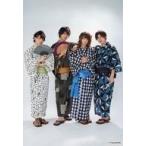 中古生写真(男性) 集合(4人)/全身・浴衣・鷲尾・輝山扇子広げ・鷲尾左手肩・背景白/ツキプロ文化祭「死にかけ男が転生目指して芸能界で頑張りま