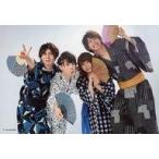 中古生写真(男性) 集合(4人)/横型・膝上・浴衣・手に扇子・上仁ピース・背景白/ツキプロ文化祭「死にかけ男が転生目指して芸能界で頑張ります!