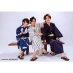 中古生写真(男性) 集合(3人)/横型・全身・座り・浴衣・センター土井・左手肩・背景白/ツキプロ文化祭「死にかけ男が転生目指して芸能界で頑張り