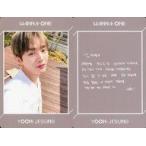 中古コレクションカード(男性) Wanna One/ユン・ジソン(Yoon Ji Sung)/裏面グレー・印刷メッセージ入り/C