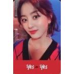 中古コレクションカード(女性) Twice/ジヒョ/カード下部赤・中央タイトルロゴ/CD「YES or YES」封入特典フォトカード
