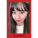 中古コレクションカード(女性) TWICE/チェヨン/赤枠・下部に名前/CD「YES or YES」封入特典フォトカード