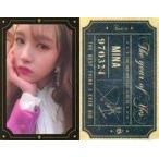 中古コレクションカード(女性) TWICE/ミナ/顔アップ・衣装ピンク白・右手顎/CD「The year of Yes」封入特典フォトカード