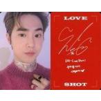 中古コレクションカード(男性) EXO/スホ(SUHO)/裏面赤・印刷サイン入り/CD「Repackage Album Love Shot」(LOVE Ver.)