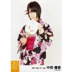 中古生写真(AKB48・SKE48) 中西優香/膝上・浴衣・体左