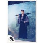 中古生写真(ジャニーズ) SMAP/中居正広/全身・衣装グレー黒・和服・右手刀・背景水色/公式生写真