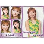 中古コレクションカード(ハロプロ) No.33：石川梨華/上半身/黄色緑チェック柄服/カード紫縁