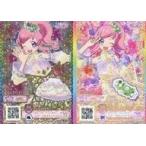 中古プリパラ P-S-063/P-S-065[SR]：クローバーファンタジーパープルスカート/クローバーファンタジーパープルヘアアクセ