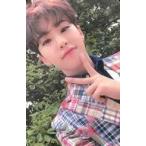 中古コレクションカード(男性) SEVENTEEN/HOSHI(ホシ)/衣装赤・青・白・チェック柄・左手ピース・裏面ベ