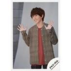 中古生写真(ジャニーズ) 関西ジャニーズJr./末澤誠也/膝上・衣装グレー.赤・両手パー・目線左/「関西ジャ