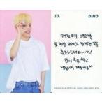 中古コレクションカード(男性) 13：SEVENTEEN/DINO(ディノ)/裏面印刷メッセージ入り/SEVENTEEN ファンクラブ「CARAT」4期特典フォトカー