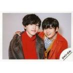 中古生写真(ジャニーズ) なにわ男子/道枝駿佑・長尾謙杜/横型・バストアップ・衣装赤・オレンジ・肩組・