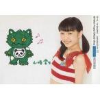 中古生写真(ハロプロ) モーニング娘。’19/山崎愛生 /横型・上半身・衣装赤・白・ボーダー柄・印刷イラスト入り/「モーニング娘。f