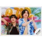 中古生写真(STARTO) なにわ男子/道枝駿佑・長尾謙杜/横型・上半身/アルバム「BON BON VOYAGE」MV＆ジャケ写オフショット/公式生写