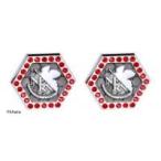 NERVロゴボタンカバー(2個セット) NERVver. 黒+赤 NE-009(アクセサリー)