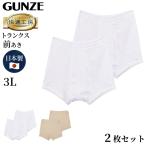  Gunze удобный ателье джентльмен трусы 2 шт. комплект 3L ( мужской GUNZE хлопок 100% передний открытие хлопок мужчина нижнее белье нижнее белье брюки сделано в Японии белый бежевый большой 