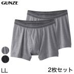 グンゼ 【2枚セット】快適工房 紳士ボクサーブリーフ LL (大きいサイズ GUNZE 綿100% 男性 紳士 下着 肌着 インナー やわらか 抗菌防臭 日本製) (在庫限り)