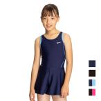 ナイキ NIKE ジュニア キッズ ナイキ SS25 ガールズキュロットワンピース 水着 女の子 1991106 4色 130-160cm 新作 2025SS プール 水泳 海 スクール水着