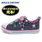 スケッチャーズ SKECHERS 光る スニーカー ガールズ SPARKLE LITE-STARS THE LIMIT 子供靴 DMLT 女の子 19-22cm ストラップ付きで着脱しやすい