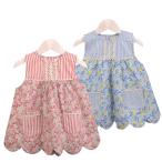  фартук Kids детский фартук модный One-piece маленький цветочный принт фартук KAP103 #01/PK #02/BLksgru Japan 