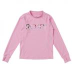  Roxy ROXY девушки Kids Rush Guard длинный рукав TLY221105PNK 120~150cm море . бассейн . так же вставка поэтому выгоревший на солнце участок меры .GOOD