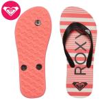  Roxy ROXY ребенок пляжные шлепанцы девушки ROXY RG TAHITI V 18cm великолепный распределение цвета . большой Logo . впечатление .. пляжные шлепанцы 