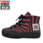 Yahoo! Yahoo!ショッピング(ヤフー ショッピング)ヴィジョン VISION STREET WEAR 靴 キッズ ジュニア スニーカー CANVAS HI Jr. 19-23cm ゲーターレッド VKS-9360 GATOR RED ストリート 子供靴 男の子 女の子