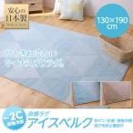 (-2℃接触冷感)涼感ラグ　アイスベルク 防ダニ・抗菌・接触冷感・手洗い可 サイズ　130×190cm インテリア/寝具/ファブリック/新生活/快適/一人暮らし/お祝い/ギ