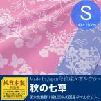 (今治発純日本製)今治発タオルケットシングル 『秋の七草』140×190cm (寝具/タオルケット/シングル/今治/ギフト/プレゼント/新生活）