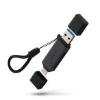  устройство для считывания карт Elecom USB Type-C &amp; USB-A обе соответствует SD/microSD 2 слот одновременно использование UHS-I соответствует прямой ..a черный 