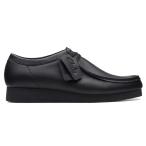 【クリアランスセール!!】 クラークス ワラビーエヴォ ウォータープルーフ ブラックレザー Clarks Wallabee EVO WP 26177832 【返品、交換不可】