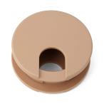 配線孔キャップ LS60LBR LS60型 ライトブラウン 1個 挟み込みタイプ ABS樹脂 適当板厚18-24 スガツネ SUGATSUNE LAMP ランプ 在庫品