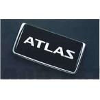  Atlas номерная табличка обод ( задний для )/ стандарт модель ( черный ) Nissan оригинальная деталь детали опция 