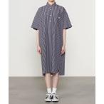 DANTON ダントン コットンポプリン 半袖シャツワンピース