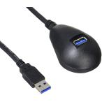 Groovy настольный USB удлинение кабель [ USB3.0 (A* flat type ) мужской - женский ] общая длина примерно 100cm GR-DTUS30B