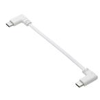  Elecom USB C кабель L знак Type-C to Type-C 0.1m Flat 60W USB PD соответствует [ зарядка специальный ] белый MPA