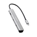 エレコム USB-Cハブ ドッキングステーション 6in1 スリムタイプ PD 100W対応 4K60Hz対応 HDMI MacBook MacBo