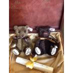 Ambao Chocolate Belgium Bear Set (milk chocolate and dark chocolate) /STEIFF